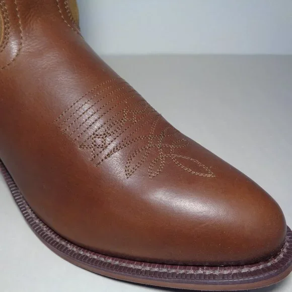 Dingo Size 13 M SILVERLAKE Tan Leather Cowboy Western Boots New Men's Shoes